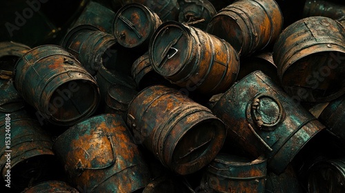 Rusty Barrels: A Testament to Time's Passage