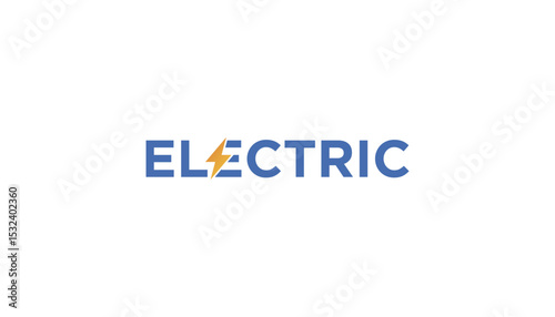 Electric Swoosh logo design illustration template