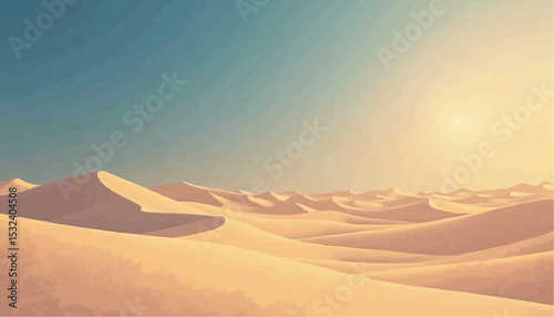 Desert Sand Dunes Landscape