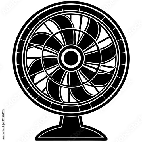 fan isolated on white background