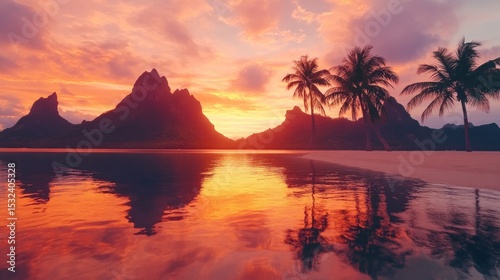 Sunset Paradise: Tropical Island Escape