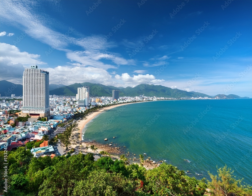 Fototapeta premium landscape of nha trang city