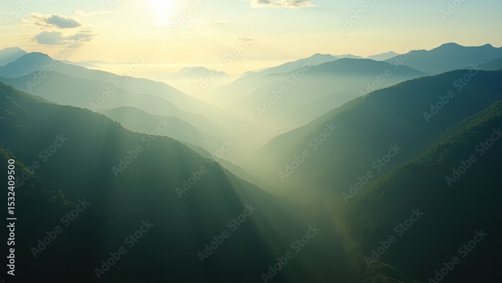 Obraz premium sunrise in the mountains