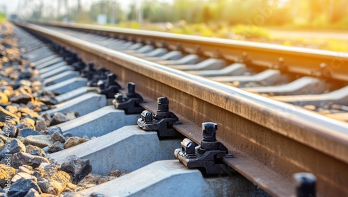 A brick wall barricade blocking train tracks is a potent symbol of the restrictive embargoes that can hinder progress in business and life