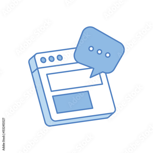 Content Communication Vector icon