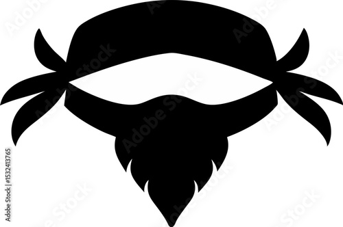 Bandana Silhouette Vector Illustration 