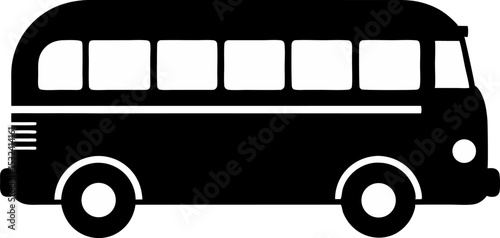 Bus Silhouette Vector Illustration 