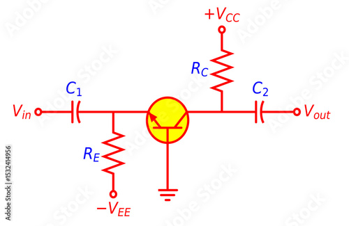 CB AMPLIFIER TRANSISTOR CIRCUIT DIAGRAM FOR EDUCATIONAL PROJECTS 