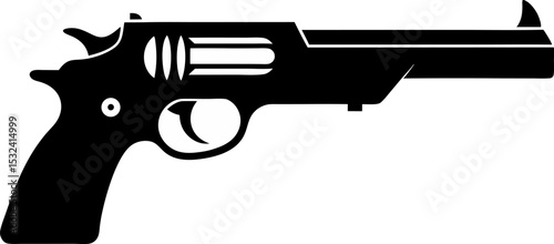 Gun Silhouette Vector Illustration 