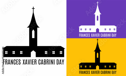 xavier cabrini french day background. suitable for greeting cards, posters and suitable events.