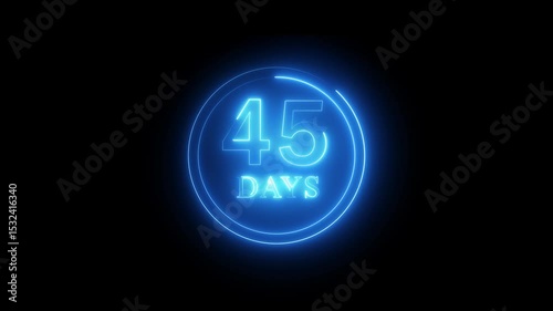  Calendar date animation. Neon calendar day schedule, calendar date reminder concept.