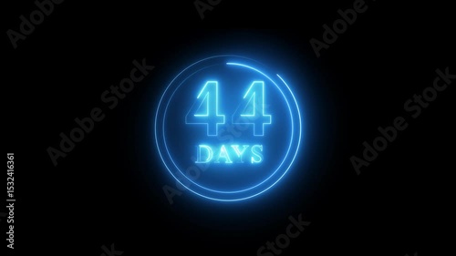  Calendar date animation. Neon calendar day schedule, calendar date reminder concept.