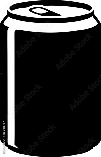 Soda Silhouette Vector Illustration 