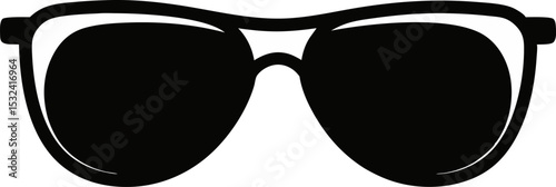 Sunglasses Silhouette Vector Illustration 