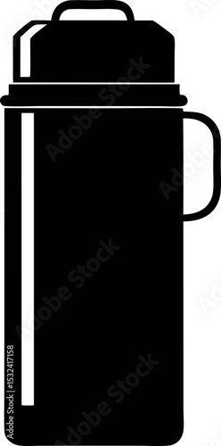 Thermos Silhouette Vector Illustration 