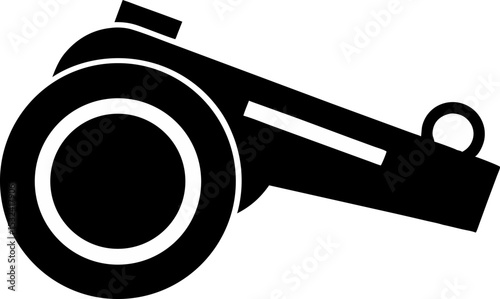 Whistle Key Silhouette Vector Illustration 