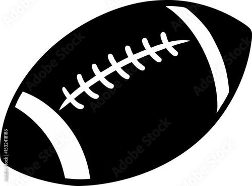 American Football Silhouette Vector Illustration 