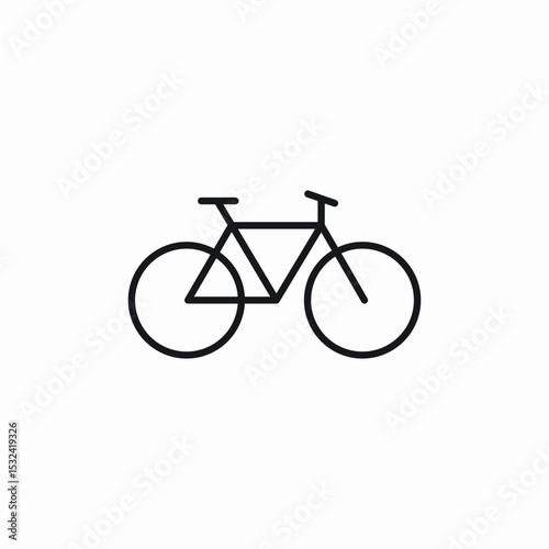 bicycle transportation icon sign vector