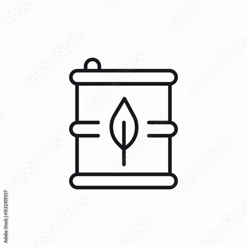 biofuel barrel icon sign vector