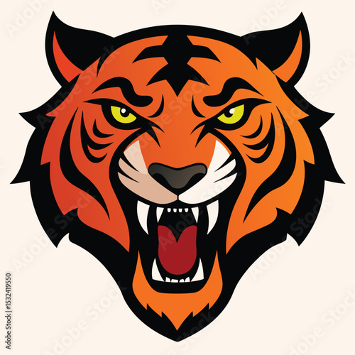 Wild animal head vector illustrations featuring lion, tiger, and other feline mascots perfect for tattoo art or cartoon designs