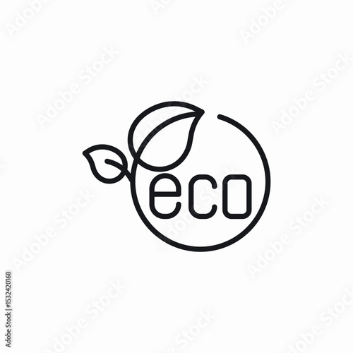 eco friendly icon sign vector