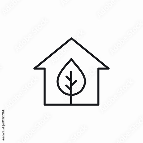 eco friendly home icon sign vector