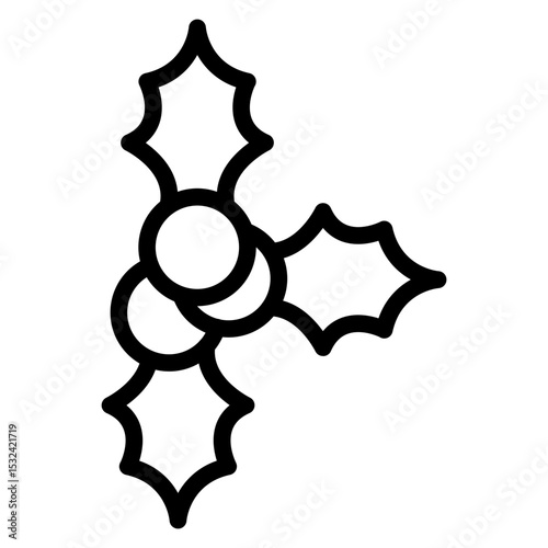 Vector Design Mistletoe Icon Style