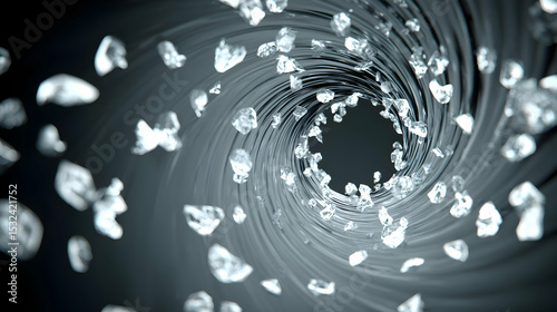 of light and crystal shards stretching into an endless glowing horizon