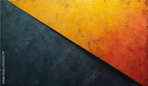 Abstract gradient background with grainy texture dark yellow line.