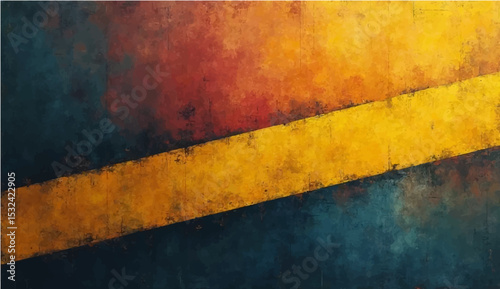 Abstract gradient background with grainy texture dark yellow line.