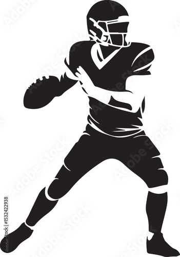 American Football Silhouette – Player Action & Game Pose Vector

Touchdown Football SVG – Helmet, Ball & Gridiron Clipart

Quarterback Throw Silhouette – Dynamic Sports Design

Running Back Vector – A