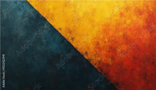 Abstract gradient background with grainy texture dark yellow line.