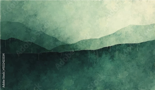 Abstract gradient background with grainy texture dark green line (4)