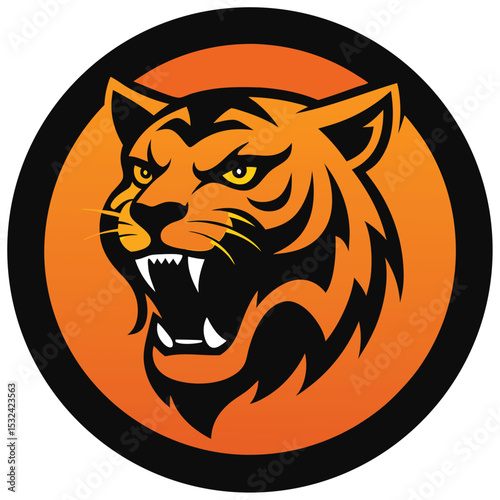 Wild animal head vector illustration featuring a tiger, lion, and wolf, perfect for tattoos or a fierce mascot design