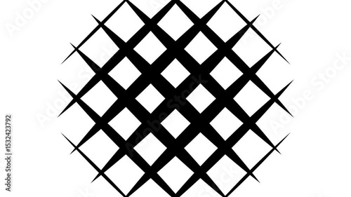 Halftone Dot Rectangle Grid frame change Transition Looped animation