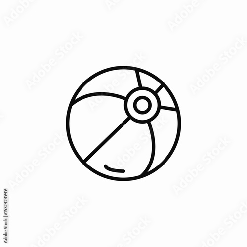 ball toy icon sign vector