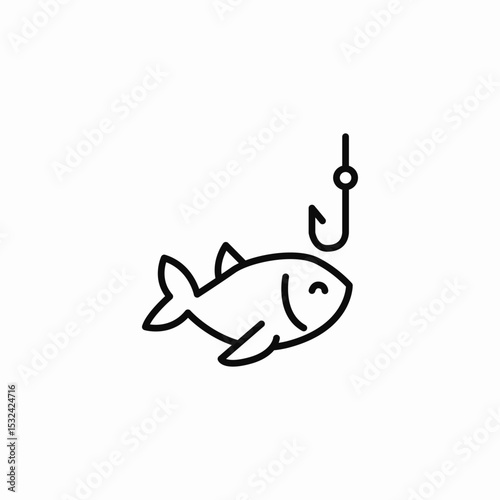 fishing attempts icon sign vector