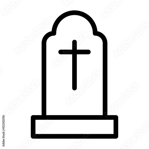 Vector Design Cemetery Icon Style