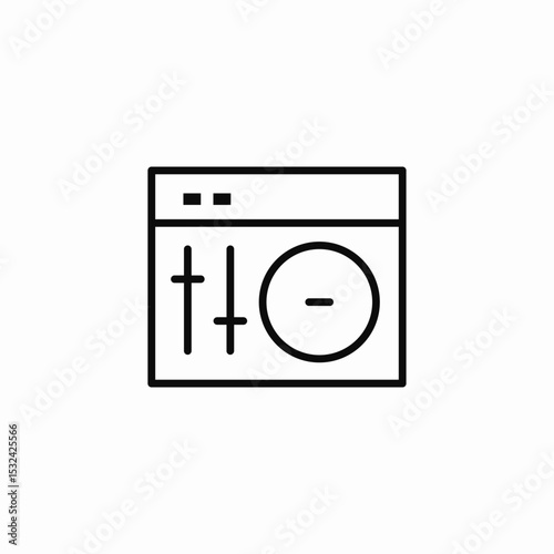 music mix icon sign vector