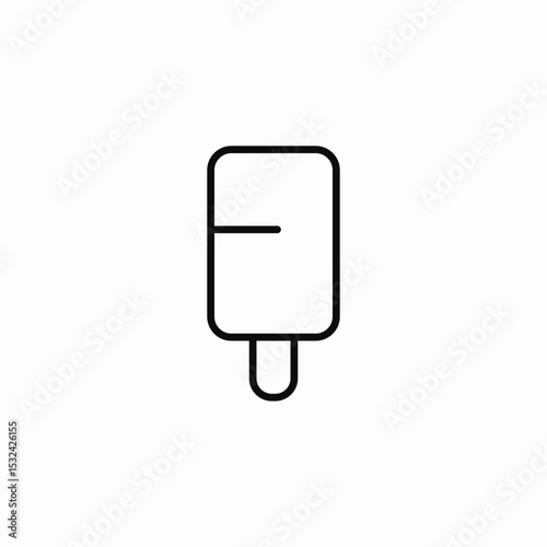 stick ice cream treat icon sign vector