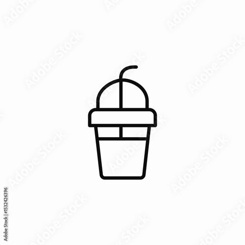 takeaway beverage icon sign vector