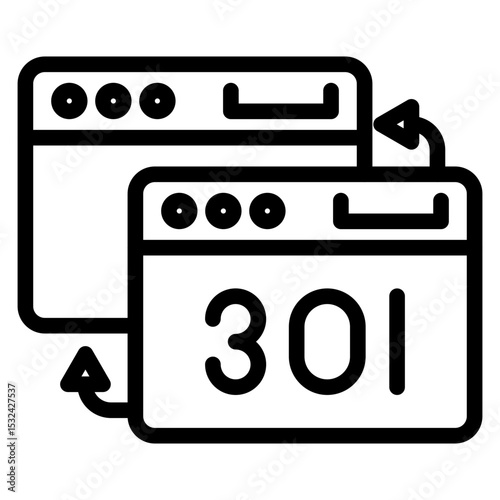 Vector Design Redirect Icon Style