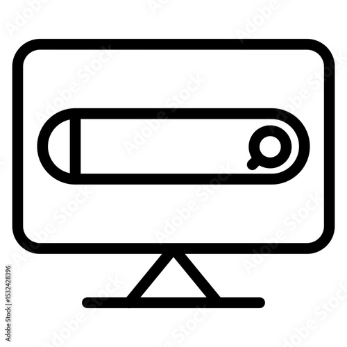 Vector Design Search Bar Icon Style