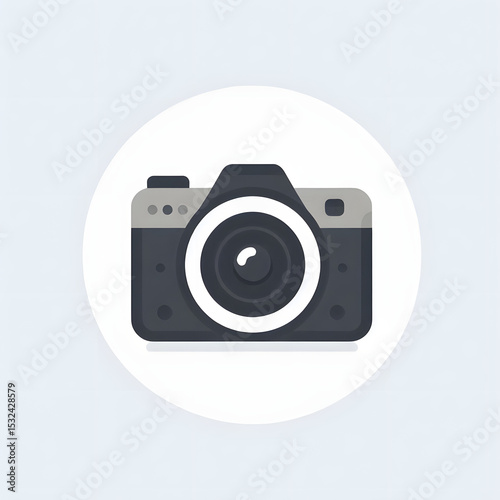 Vintage and retro photography camera icons and vectors for digital and film equipment design illustration