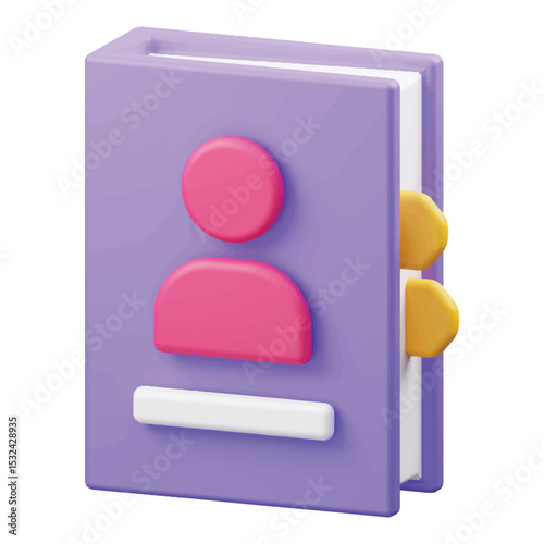 Contact Book Icon – Address Directory and Phonebook Symbol Vector