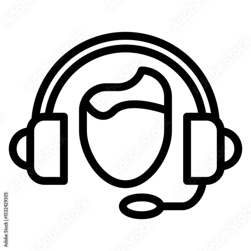 Vector Design Call Center Icon Style