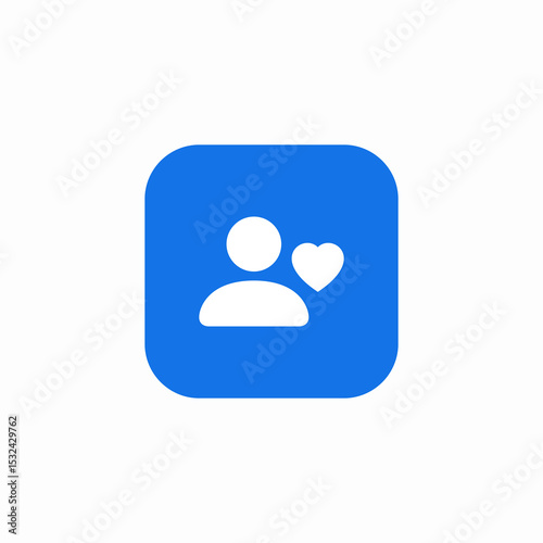 favorite contacts icon sign vector