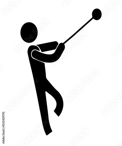 golf player silhouette