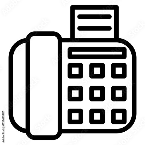 Vector Design Fax Icon Style