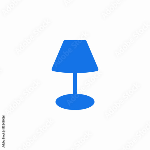 office desk lamp icon sign vector